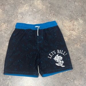 Kids sonic swim trunks